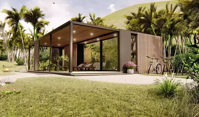 modern mobile home tiny house vacation house on 38m2 zoja38