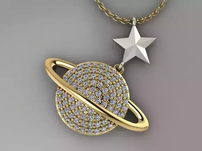 GC GOLD H260-Diamond Gold NECKLACE