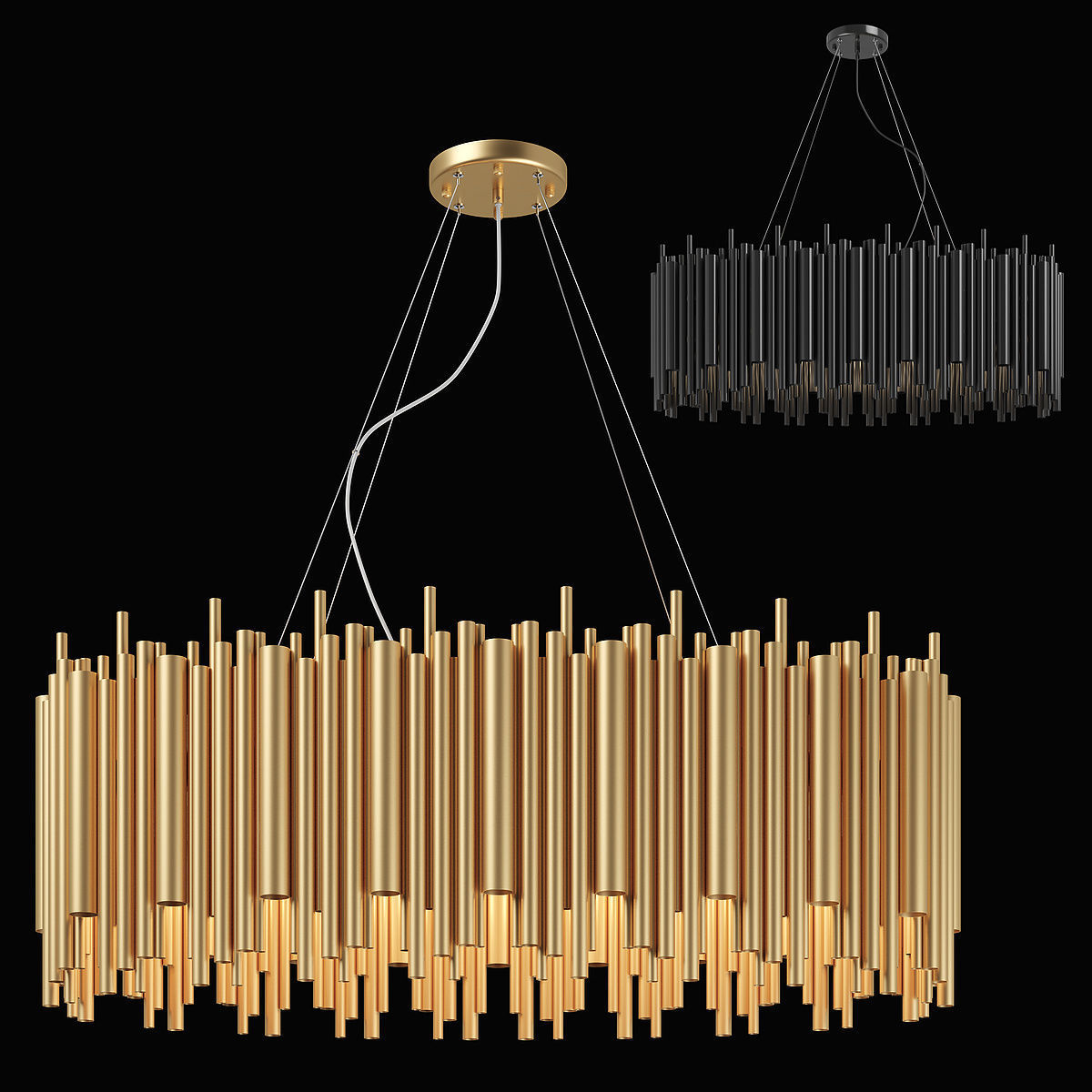 81620x Savona Lightstar Chandelier 3D model_1