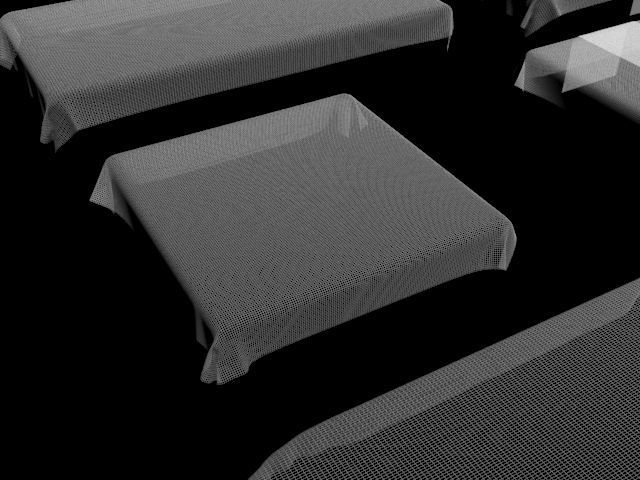 table cloth tablecloth collection fabric oval circle round 3D model_9