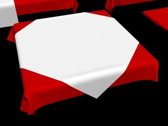 table cloth tablecloth collection fabric oval circle round 3D model_17