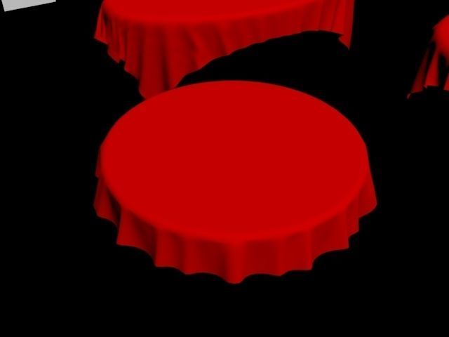 table cloth tablecloth collection fabric oval circle round 3D model_4