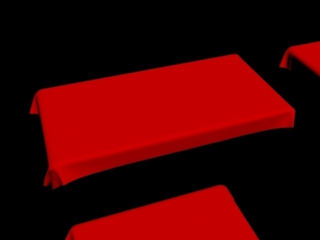 table cloth tablecloth collection fabric oval circle round 3D model_11