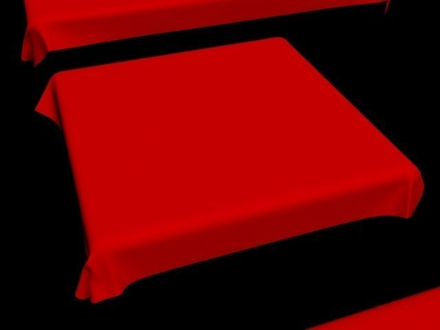 table cloth tablecloth collection fabric oval circle round 3D model_15