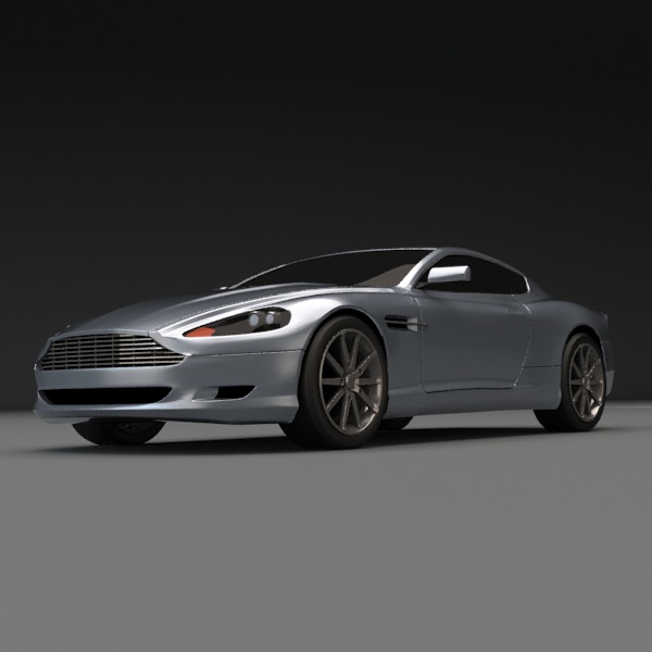 Aston Martin DB 9 restyled coupe car 3D model_8