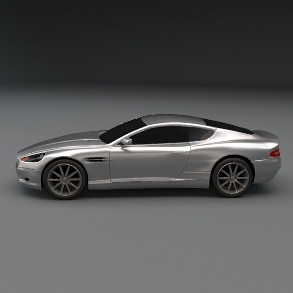 Aston Martin DB 9 restyled coupe car 3D model_4