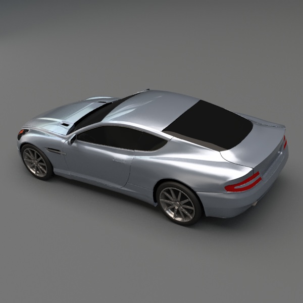 Aston Martin DB 9 restyled coupe car 3D model_7