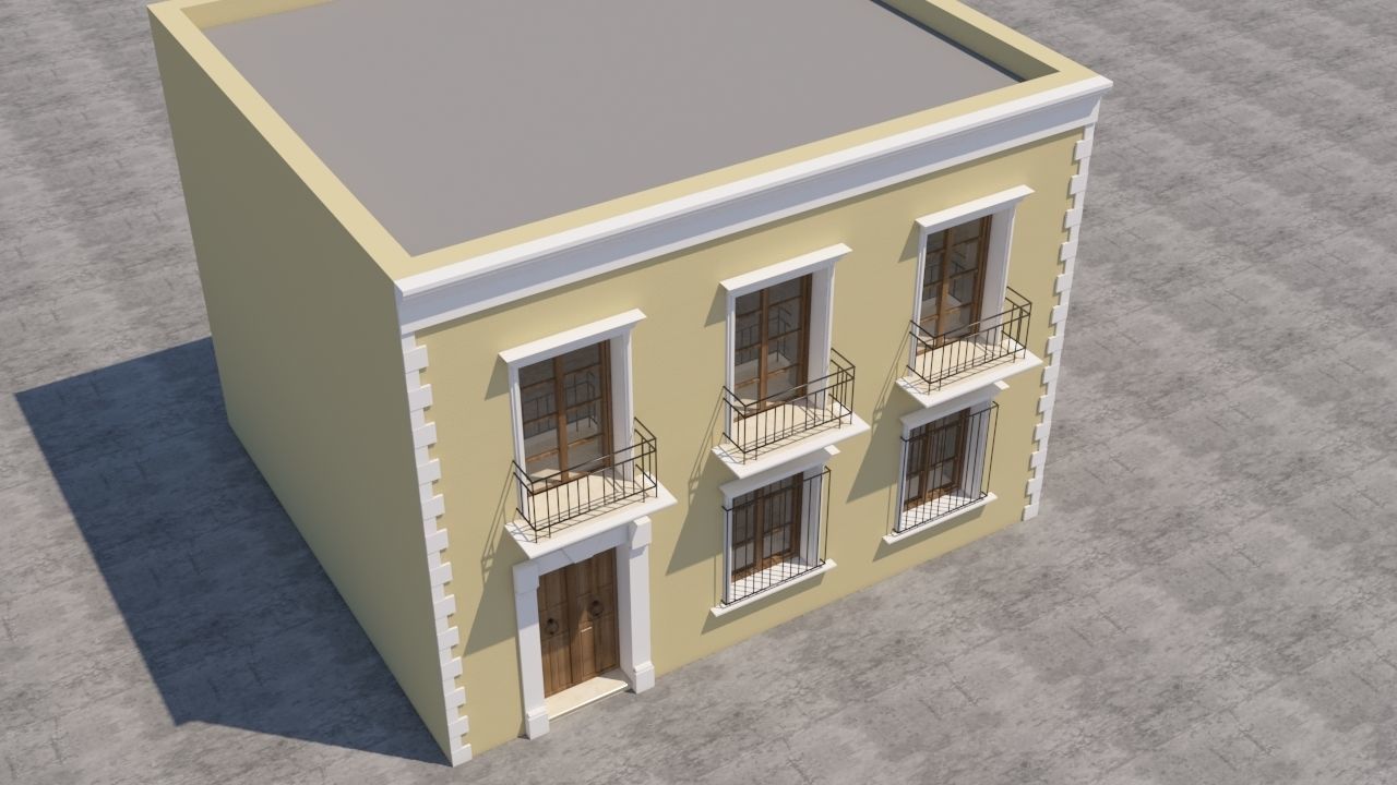 Mexican House 3D model_5