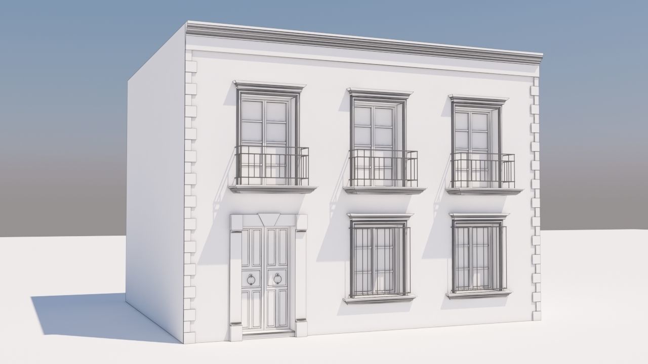 Mexican House 3D model_8