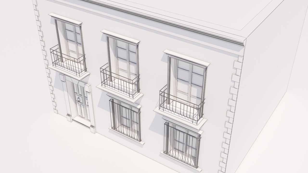 Mexican House 3D model_11