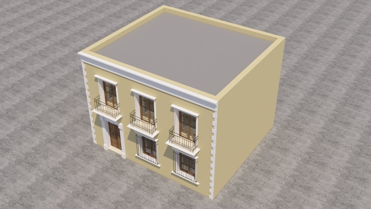 Mexican House 3D model_6