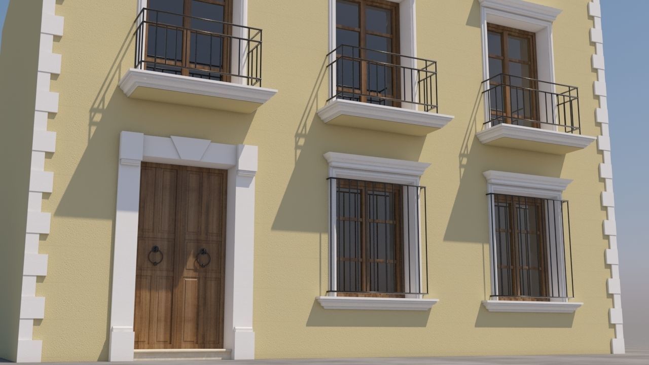 Mexican House 3D model_2