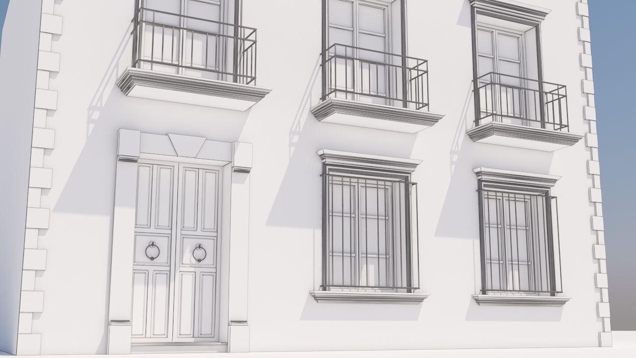 Mexican House 3D model_10