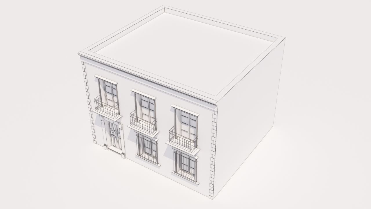 Mexican House 3D model_12
