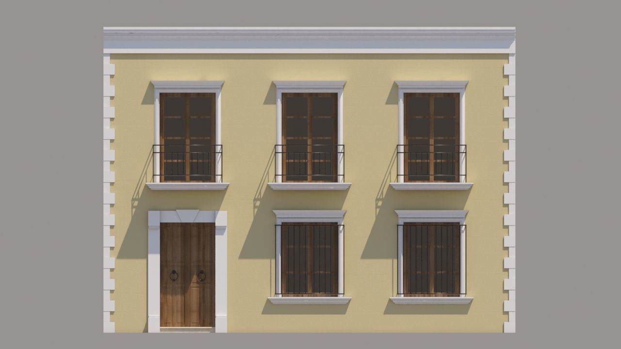 Mexican House 3D model_7