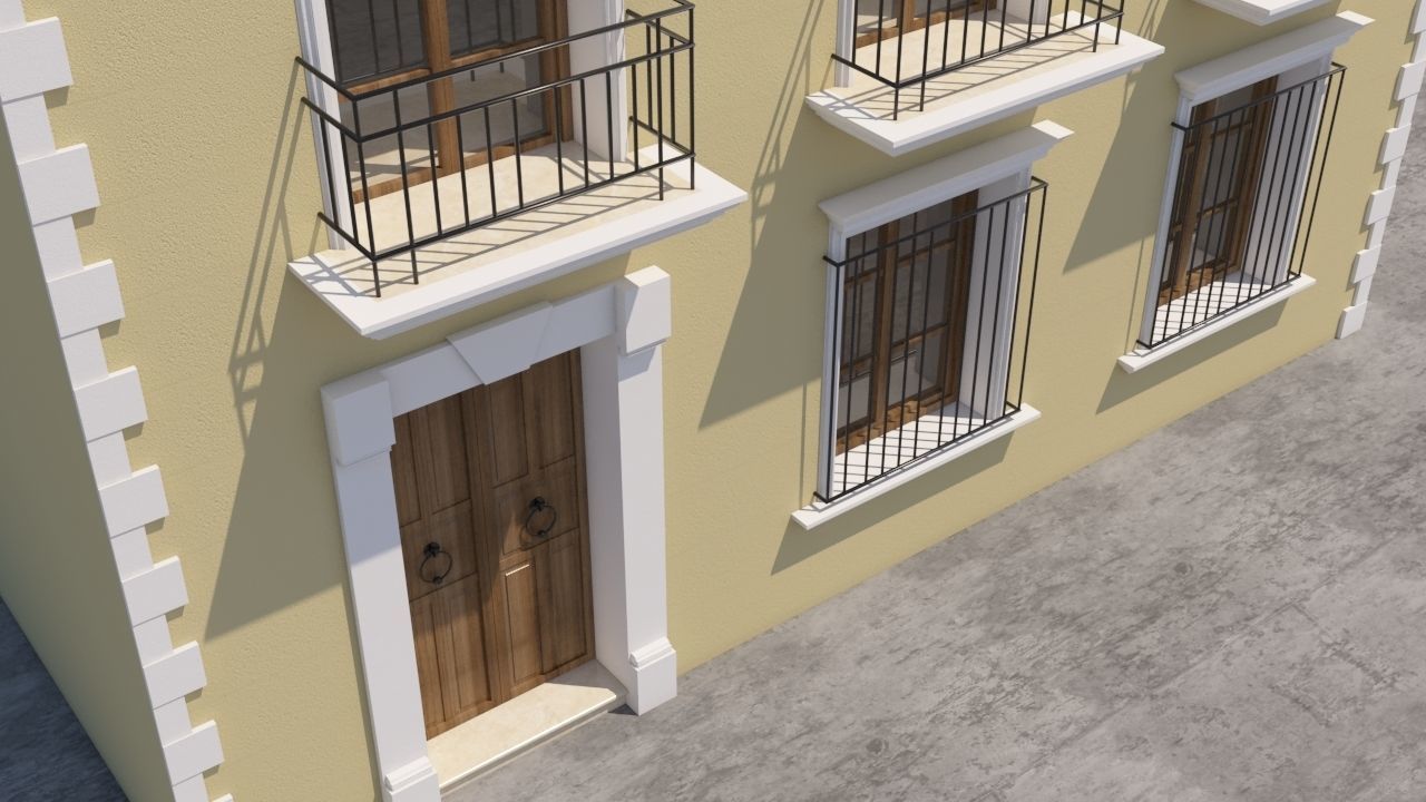 Mexican House 3D model_3