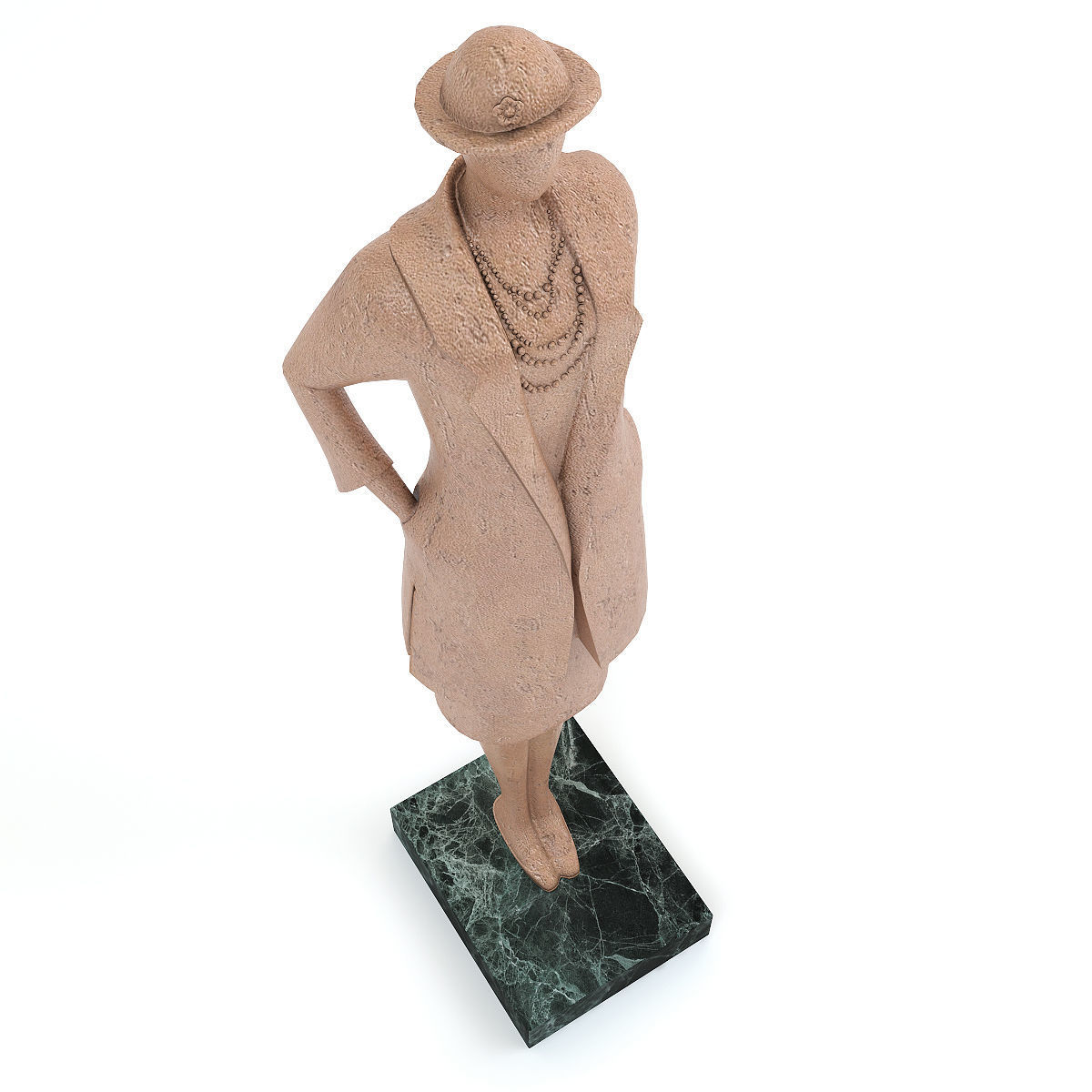 The lady in the coat 3D model_2