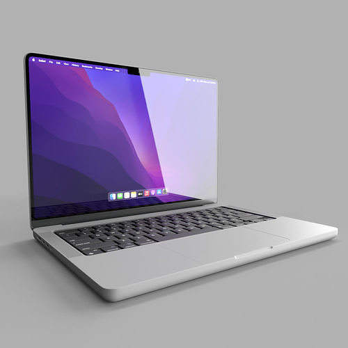MacBook Pro 14 Low-poly 3D model