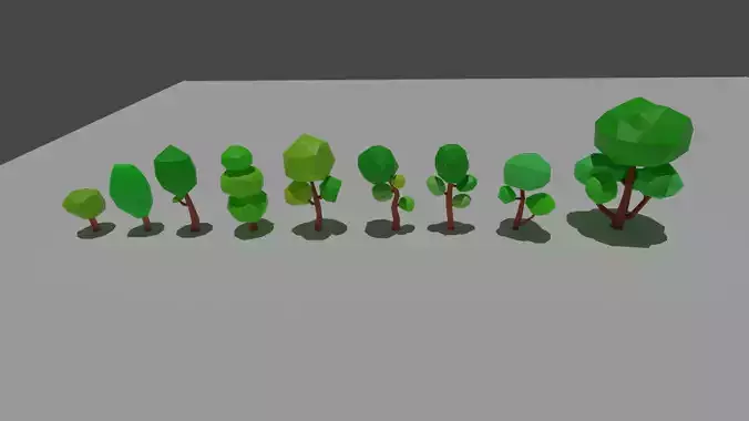 Trees Low Poly By Emanuel