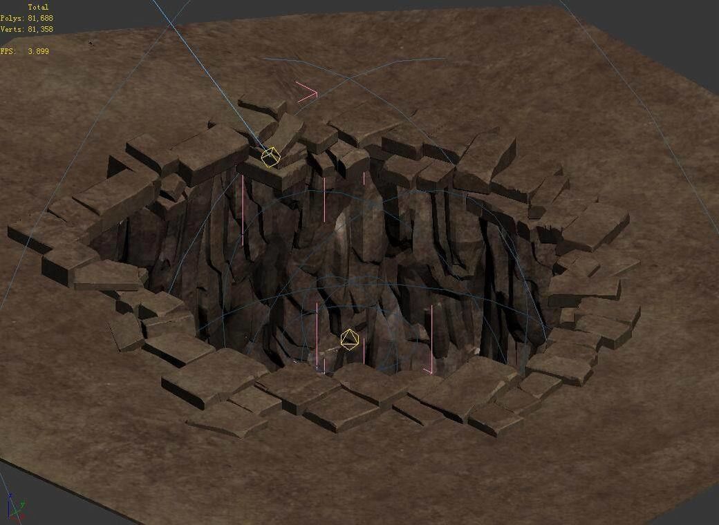 Stone Funeral Place - Tiankeng 01 3D model_4