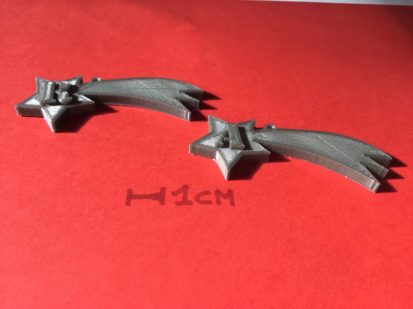 CHRISTMAS COMET 3D letters stl file 3D print model_1