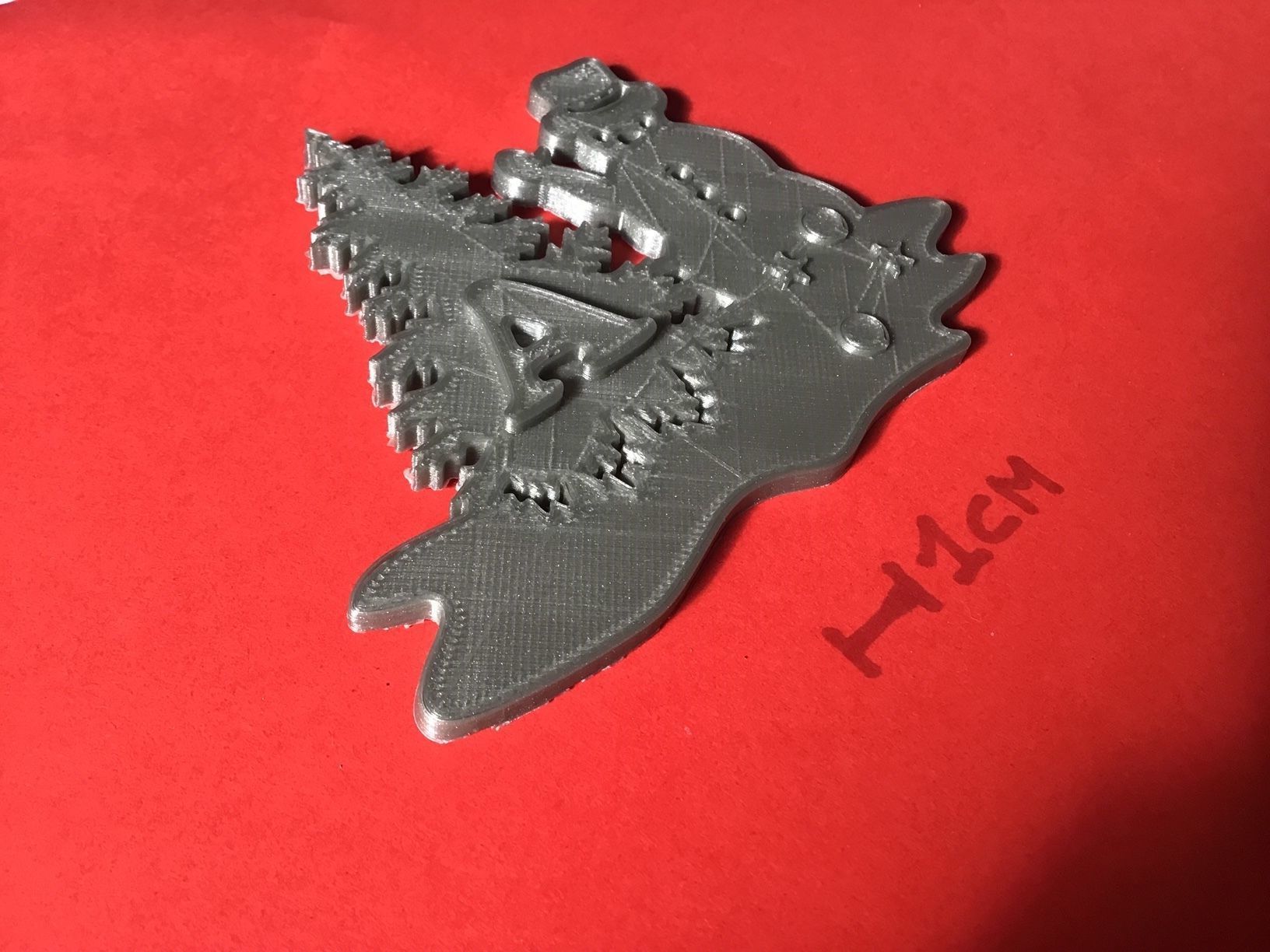 CHRISTMAS SNOWMAN 3D letters stl file 3D print model_3