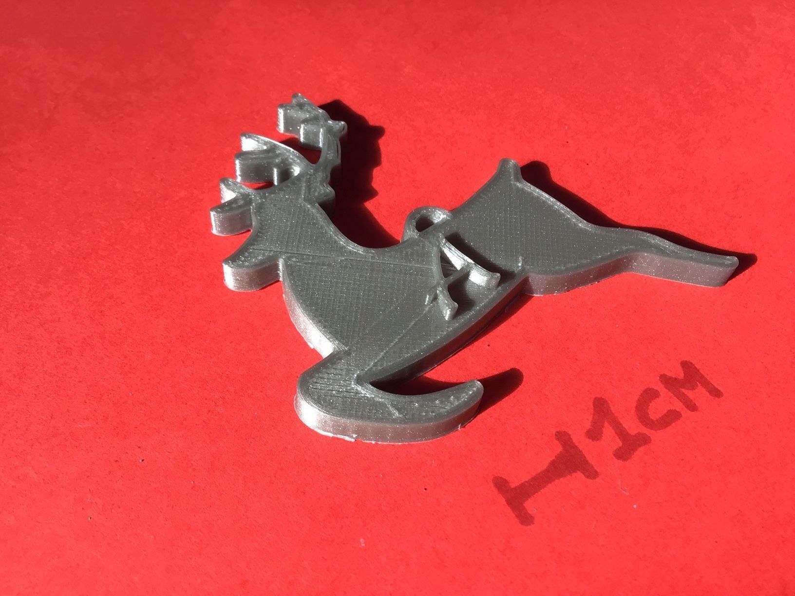 CHRISTMAS REINDEER1 3D letters stl file 3D print model_3