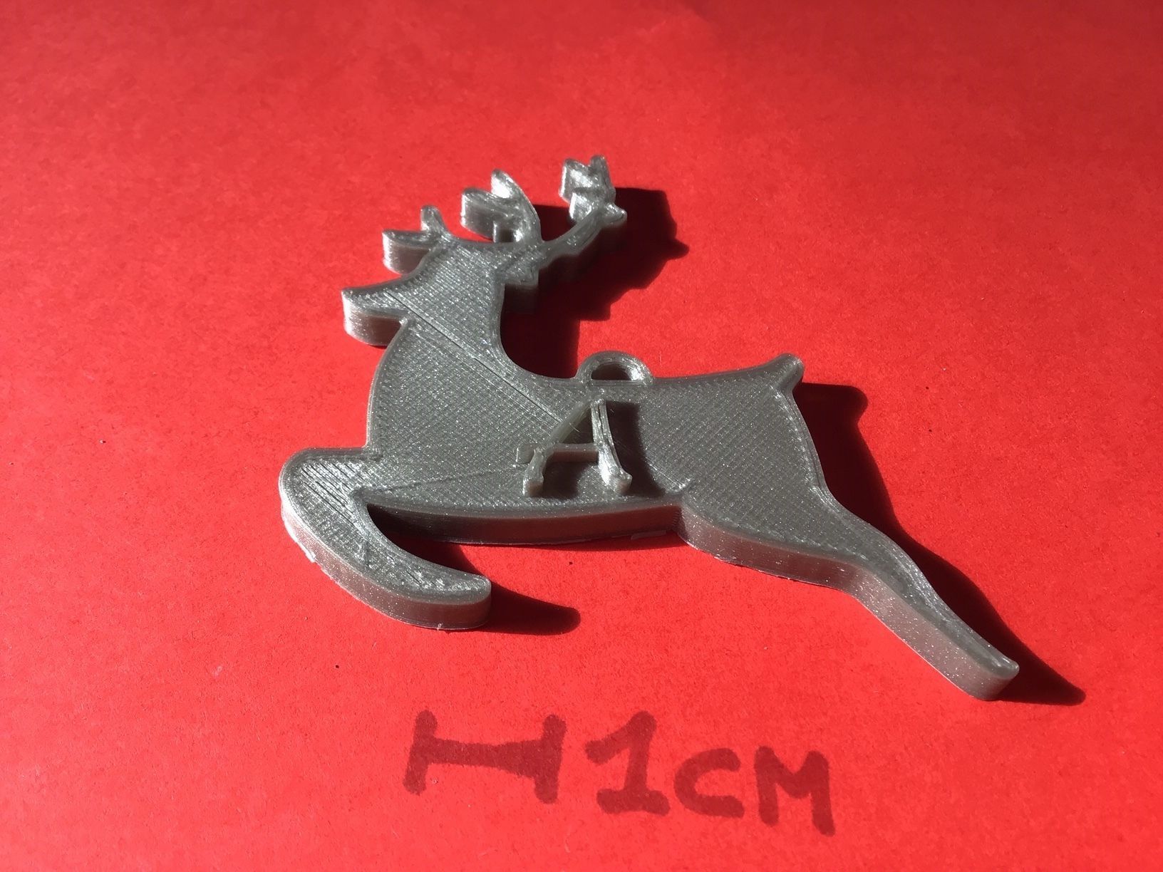 CHRISTMAS REINDEER1 3D letters stl file 3D print model_2