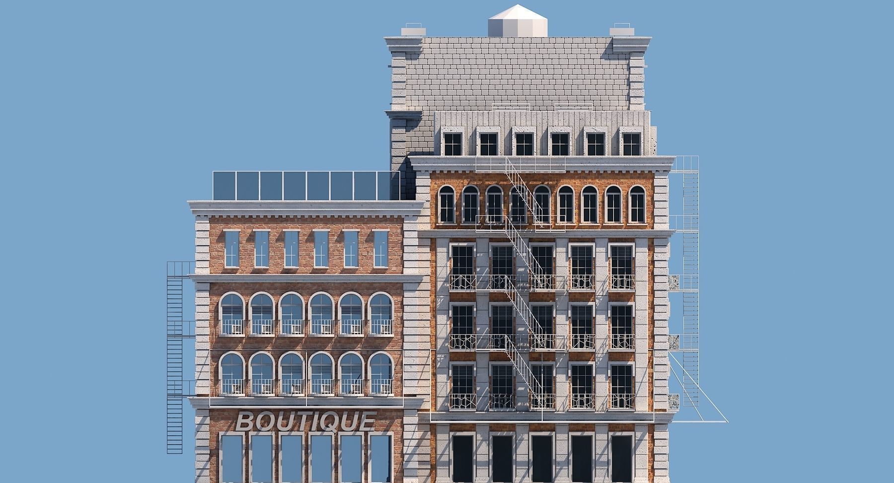 Commercial Building 102 3D model_6