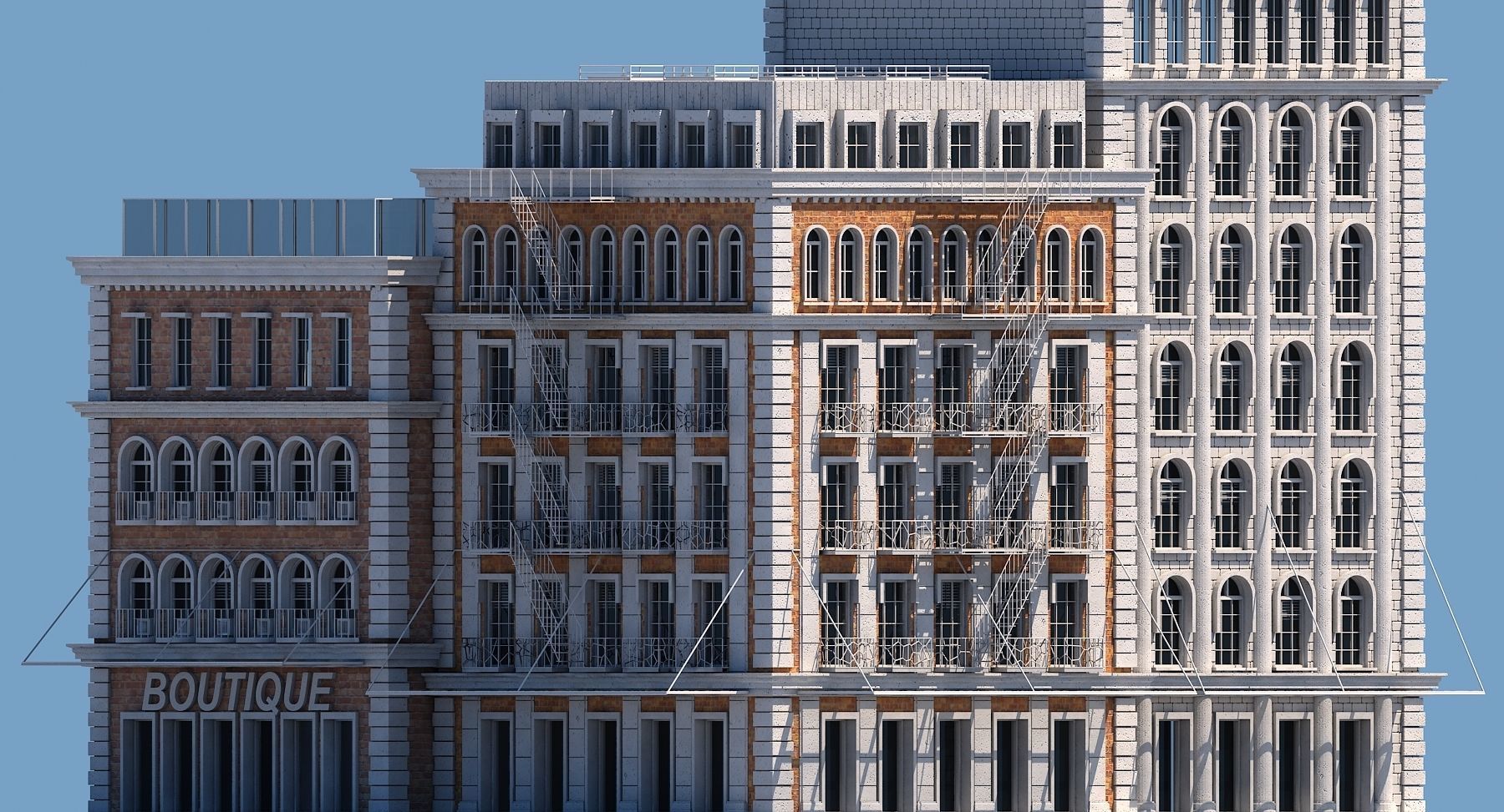 Commercial Building 102 3D model_2