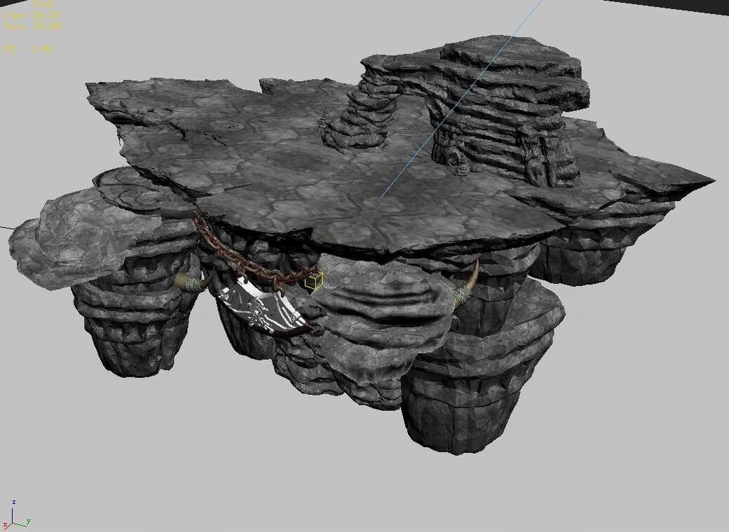 Stone Zhen Magic Cave - Mountain - Stone Chassis 3D model_4