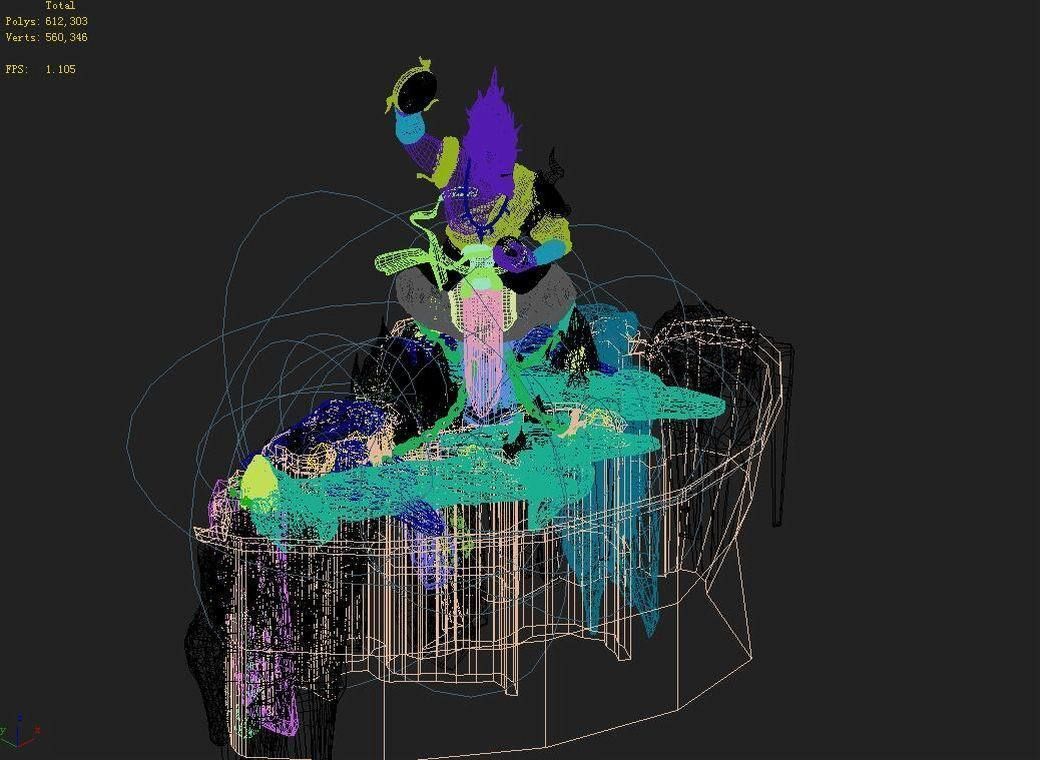 Stone Town Demon Cave - Mountain - Stone Sculpture 01 3D model_3