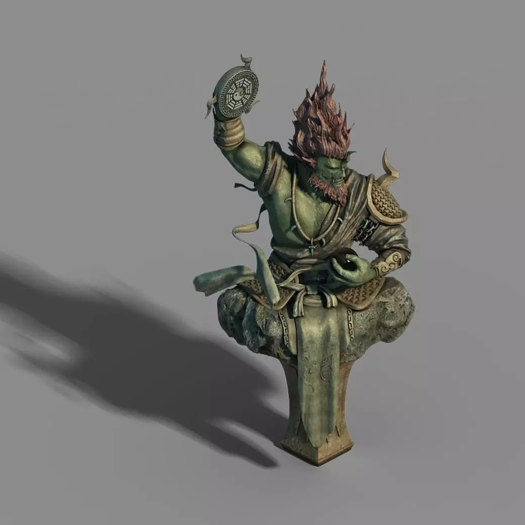 Stone Town Demon Cave - Mountain - Stone Sculpture 01 3D model_0