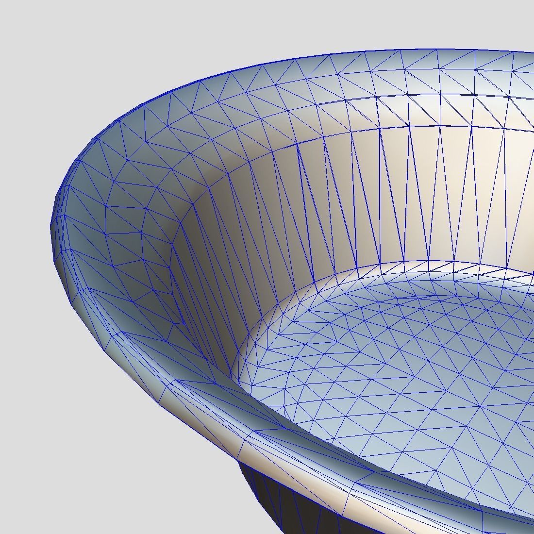 Enamel Bowl 1 Low-poly 3D model_13