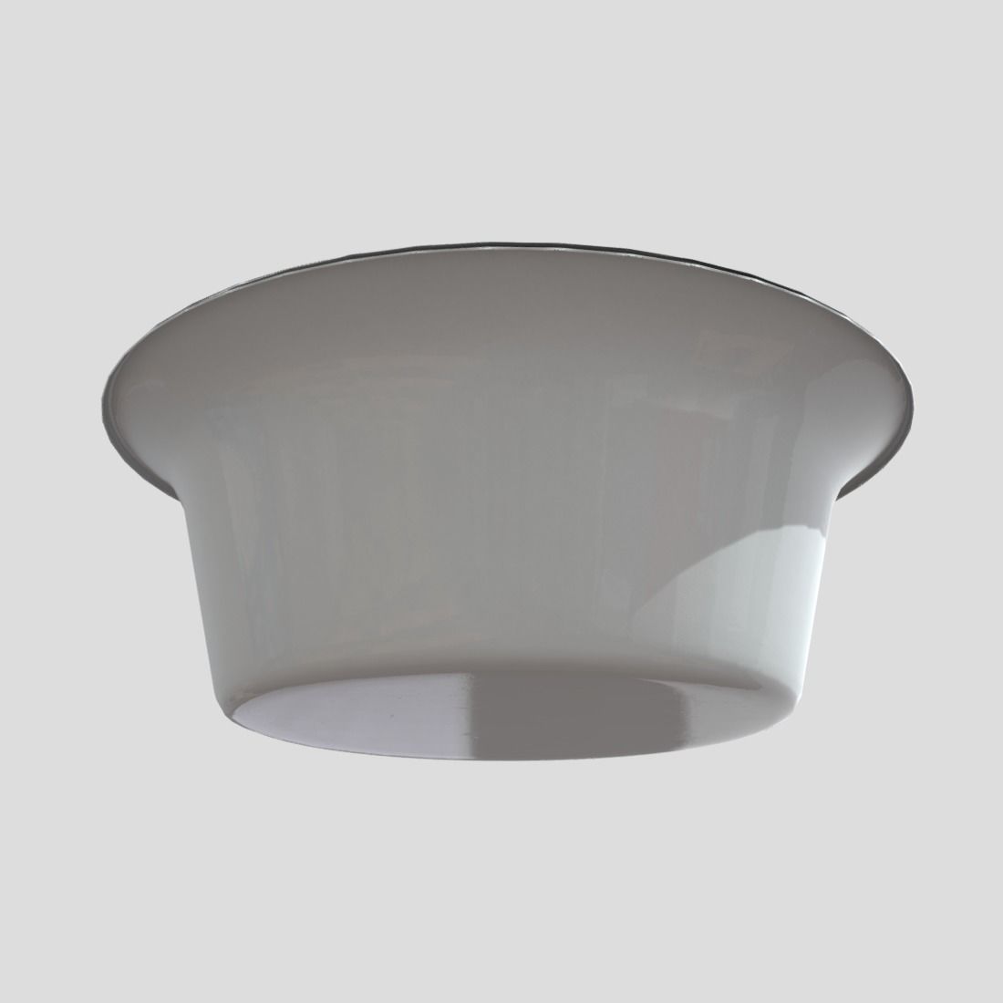 Enamel Bowl 1 Low-poly 3D model_8