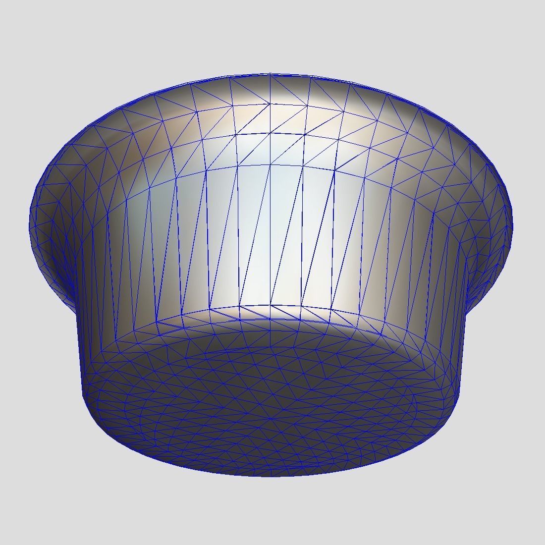 Enamel Bowl 1 Low-poly 3D model_11