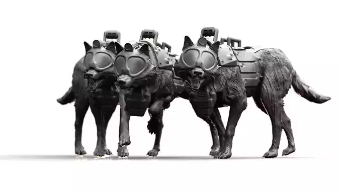 Military Working Dog Miniatures