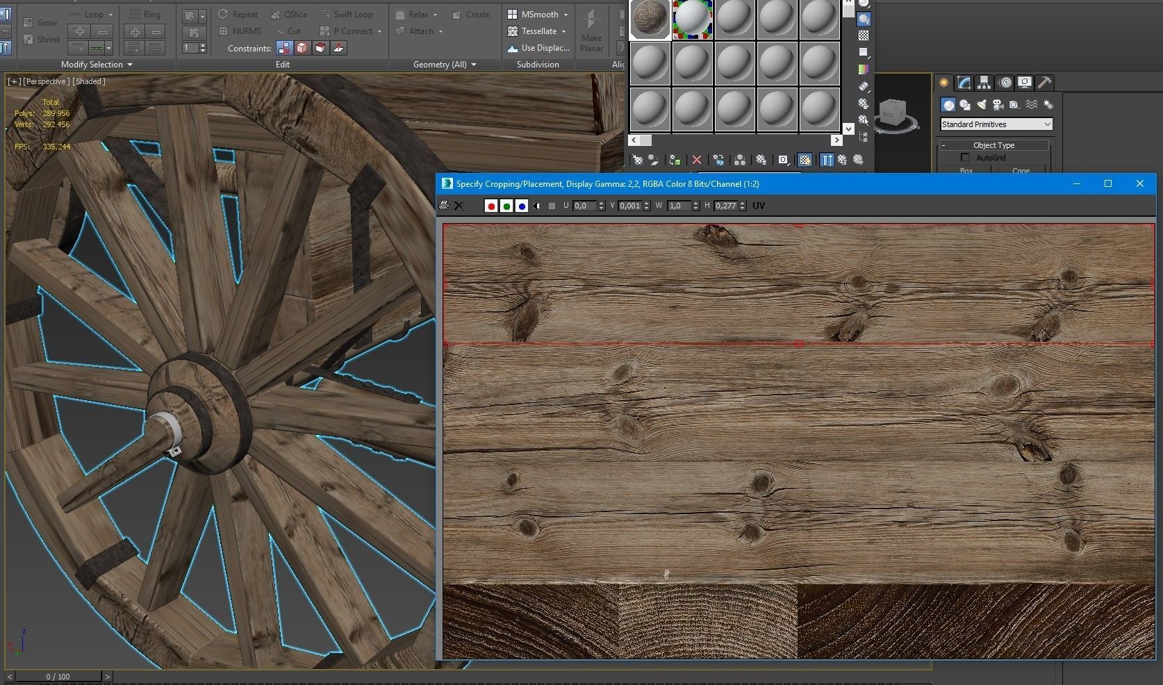 Wooden cart covered with snow 01 3D model_27