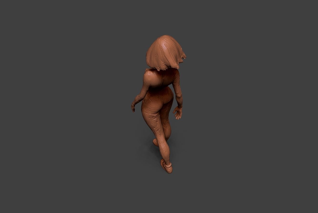 Clay Girl 8 3D print model_7