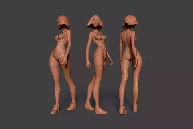 Clay Girl 8 3D print model
