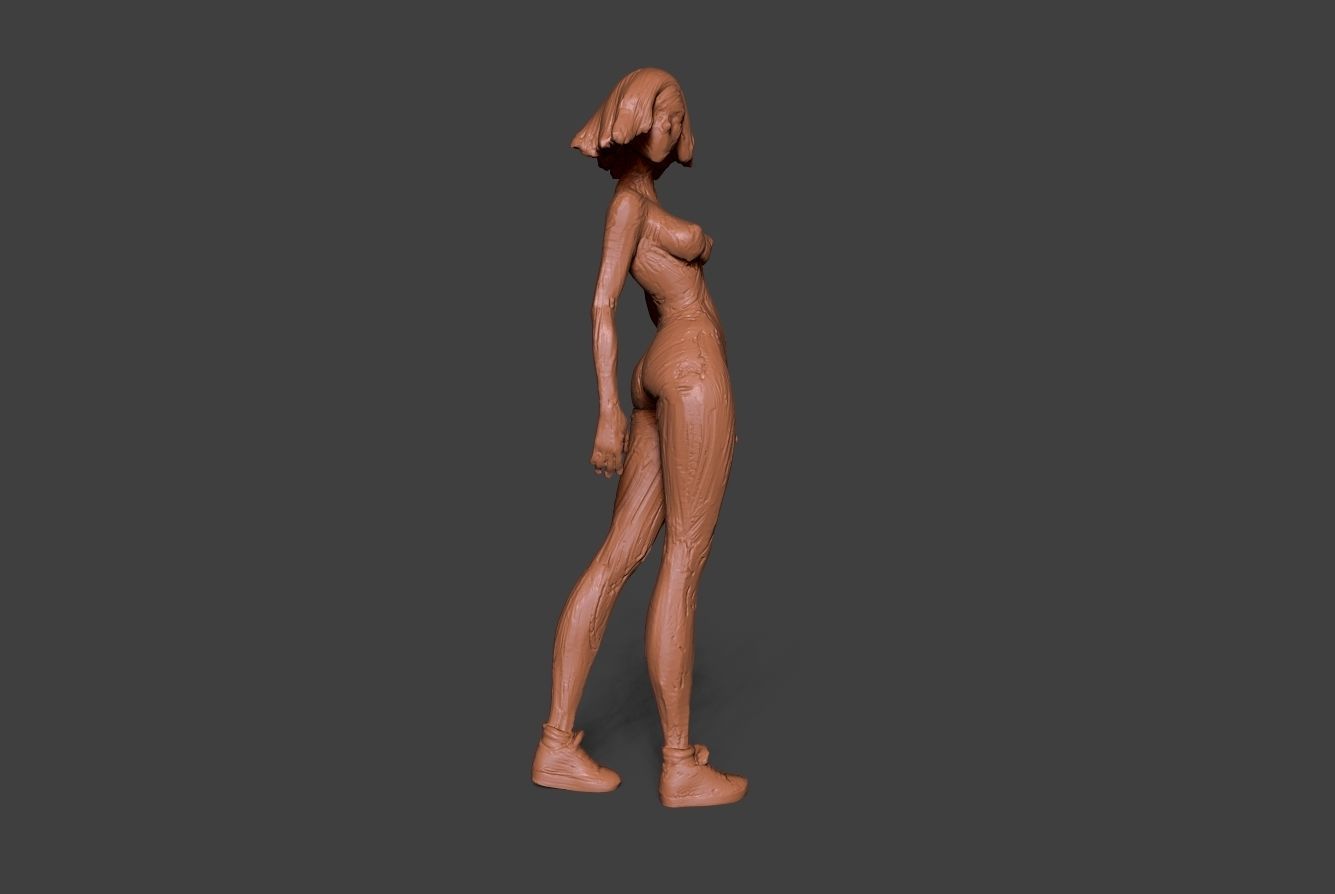 Clay Girl 8 3D print model_4