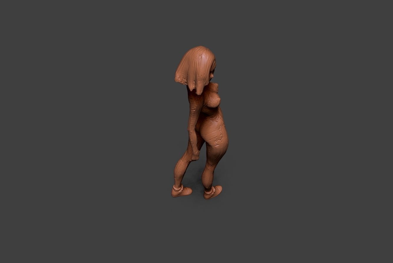 Clay Girl 8 3D print model_8