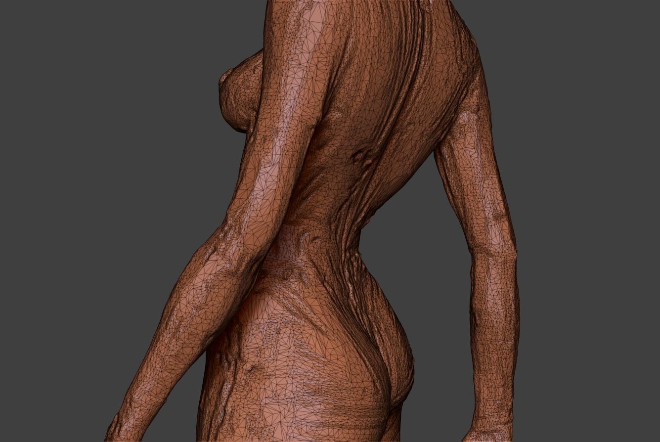 Clay Girl 8 3D print model_15