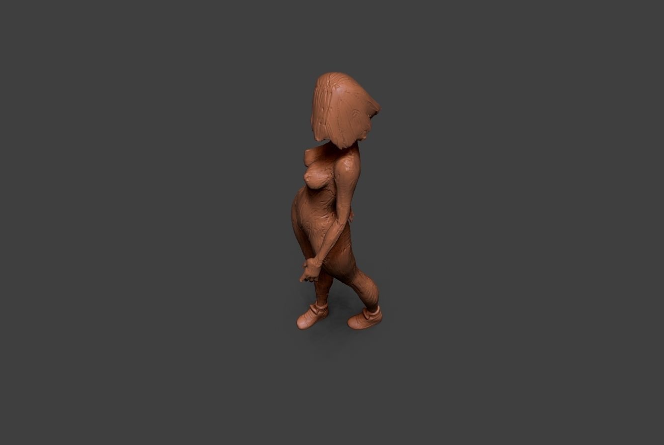 Clay Girl 8 3D print model_6
