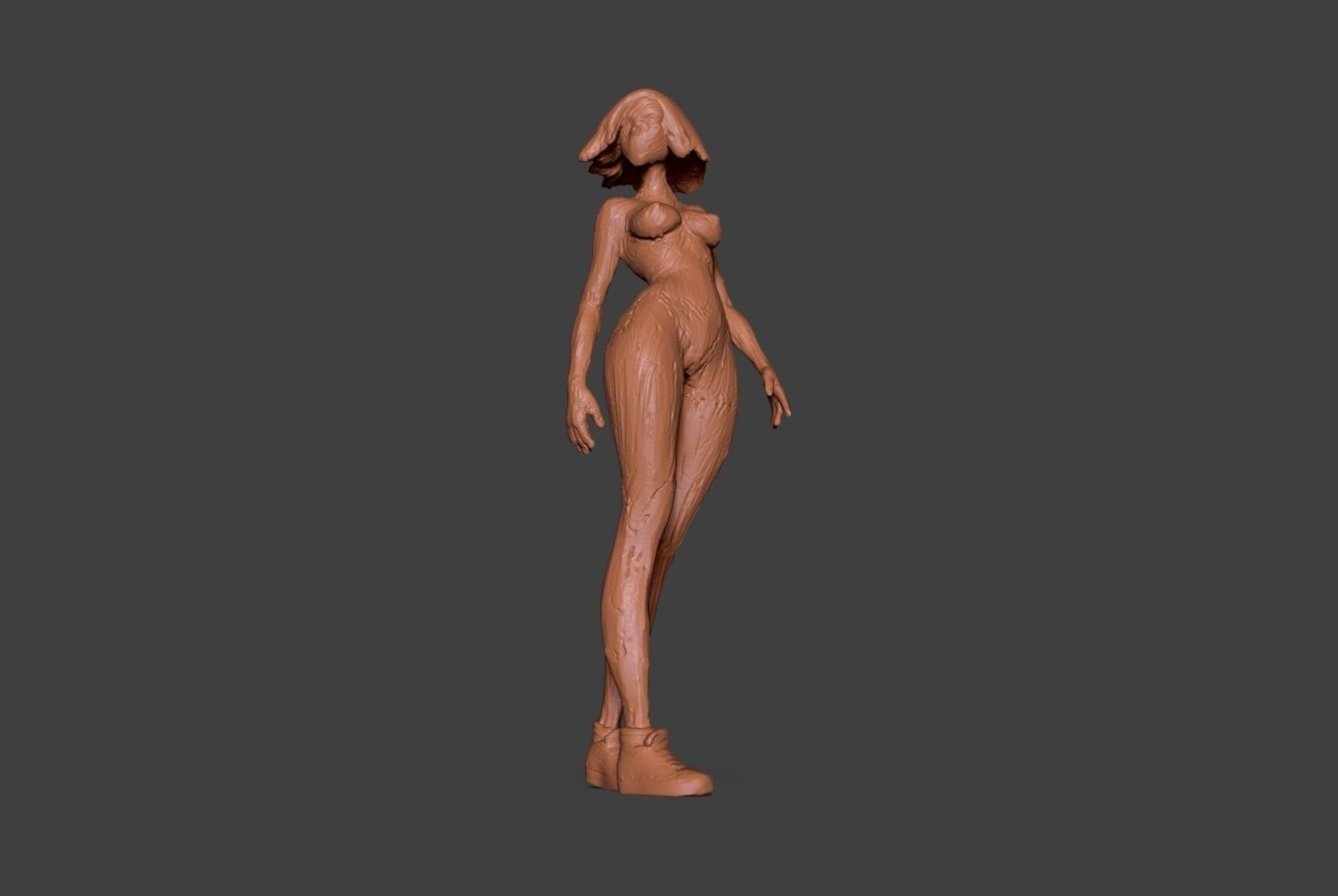 Clay Girl 8 3D print model_13