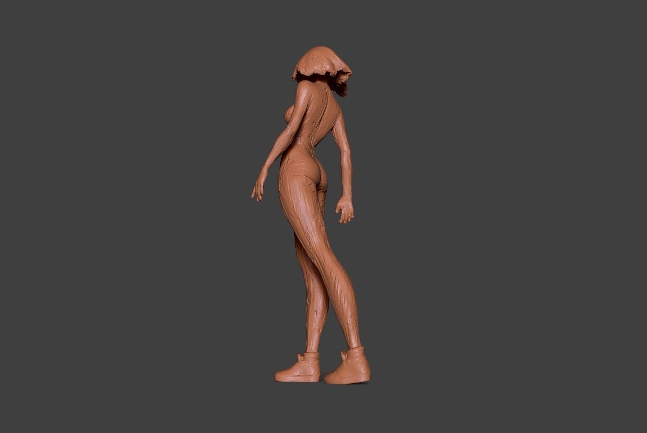 Clay Girl 8 3D print model_10