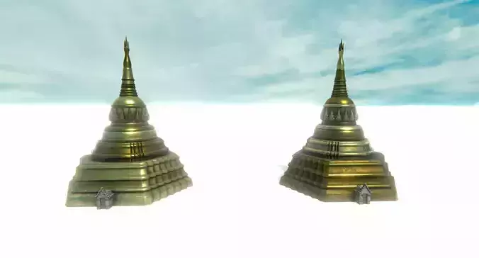 Asian Temple - Pagoda set