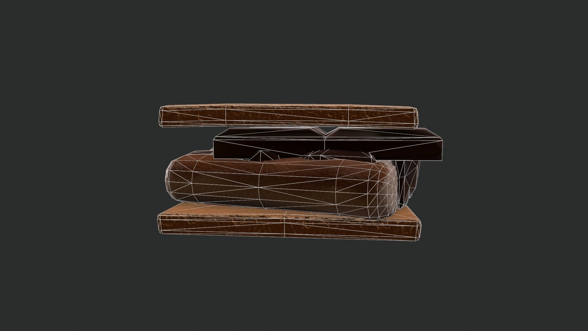 Smore Low-poly 3D model_16
