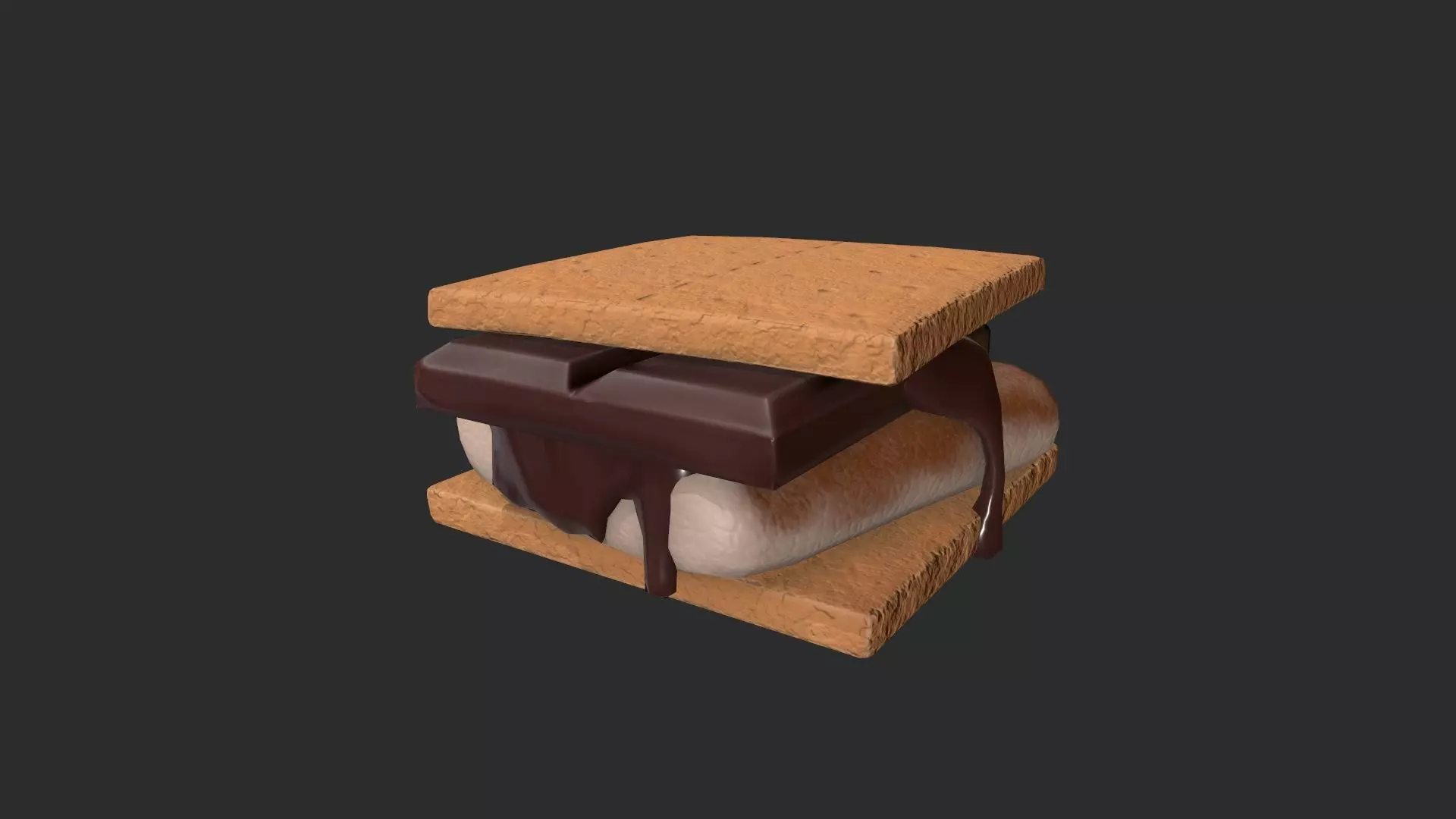 Smore Low-poly 3D model_0