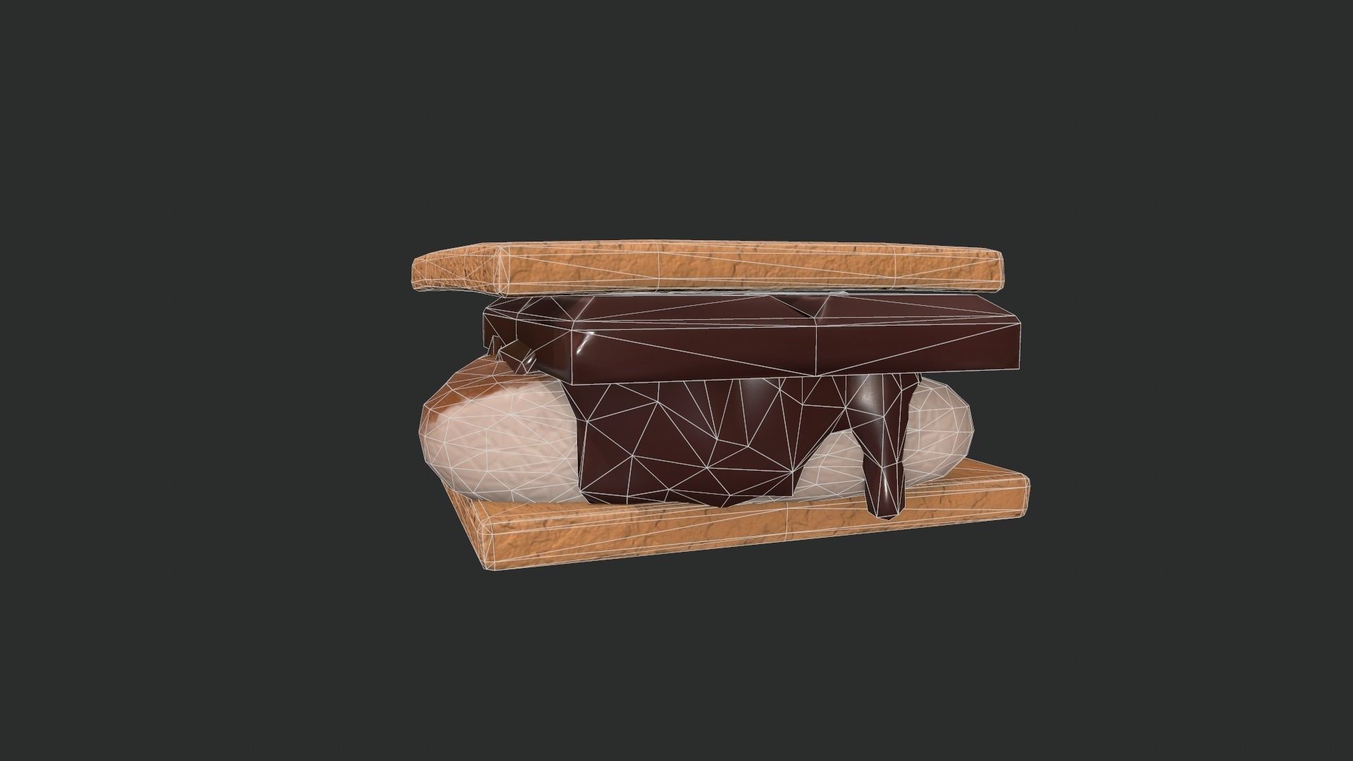Smore Low-poly 3D model_19